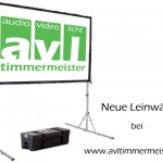 Neue Leinwände Mietleinwände
